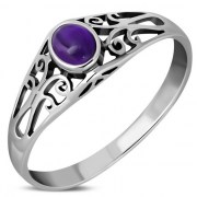Ethnic Design Amethyst Ring, r483